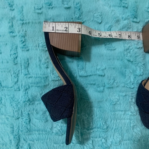 Comfort Denim Wedge Sandals Sz 8 - Picture 4 of 11